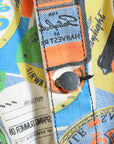DDIIRO Men's graffiti camouflage denim jacket