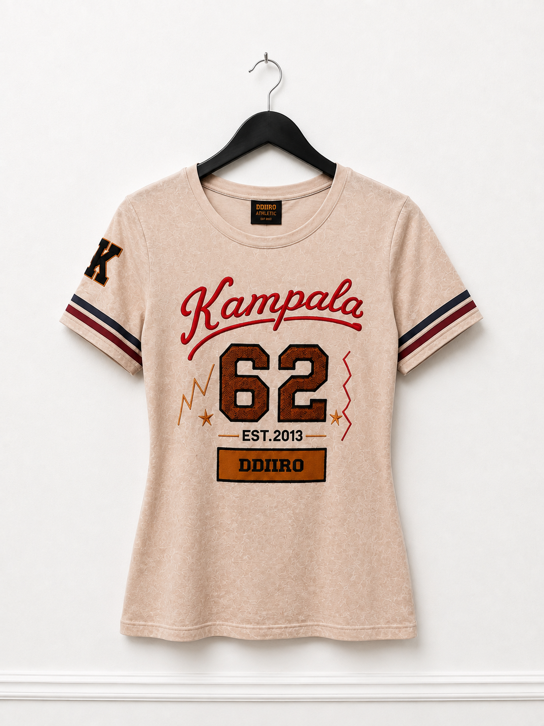 KAMPALA 62 Vintage Women’s Heritage T-Shirt – Cream | DDIIRO Clothing