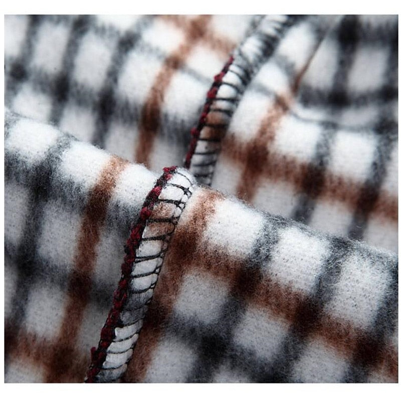 Gradient Knitted Zipper Coat for Men