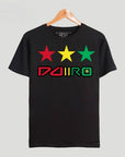 DDIIRO 3-Star Rasta Tee 🌟🔥 | Bold Streetwear Statement