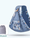 Baby Wrap Newborn Sling Dual Use Infant Nursing Cover Carrier Mesh Fabric Breastfeeding Carriers Up To 130 Lbs (0-36M)