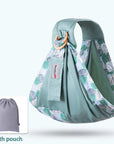 Baby Wrap Newborn Sling Dual Use Infant Nursing Cover Carrier Mesh Fabric Breastfeeding Carriers Up To 130 Lbs (0-36M)