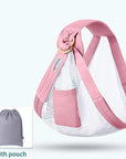 Baby Wrap Newborn Sling Dual Use Infant Nursing Cover Carrier Mesh Fabric Breastfeeding Carriers Up To 130 Lbs (0-36M)
