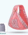 Baby Wrap Newborn Sling Dual Use Infant Nursing Cover Carrier Mesh Fabric Breastfeeding Carriers Up To 130 Lbs (0-36M)