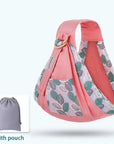 Baby Wrap Newborn Sling Dual Use Infant Nursing Cover Carrier Mesh Fabric Breastfeeding Carriers Up To 130 Lbs (0-36M)