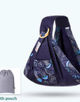 Baby Wrap Newborn Sling Dual Use Infant Nursing Cover Carrier Mesh Fabric Breastfeeding Carriers Up To 130 Lbs (0-36M)