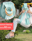 Baby Wrap Newborn Sling Dual Use Infant Nursing Cover Carrier Mesh Fabric Breastfeeding Carriers Up To 130 Lbs (0-36M)