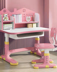 Princess Toddler Desk Set with Storage, Drawers & Bookshelf - Writing & Homework Table for Little Girls