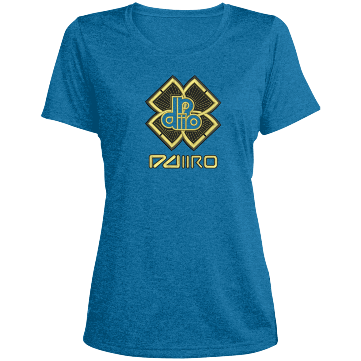 DDIIRO Ladies' Heather Scoop Neck Performance Tee