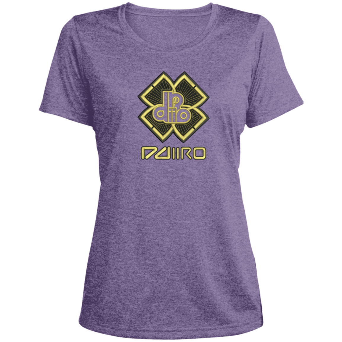 DDIIRO Ladies' Heather Scoop Neck Performance Tee