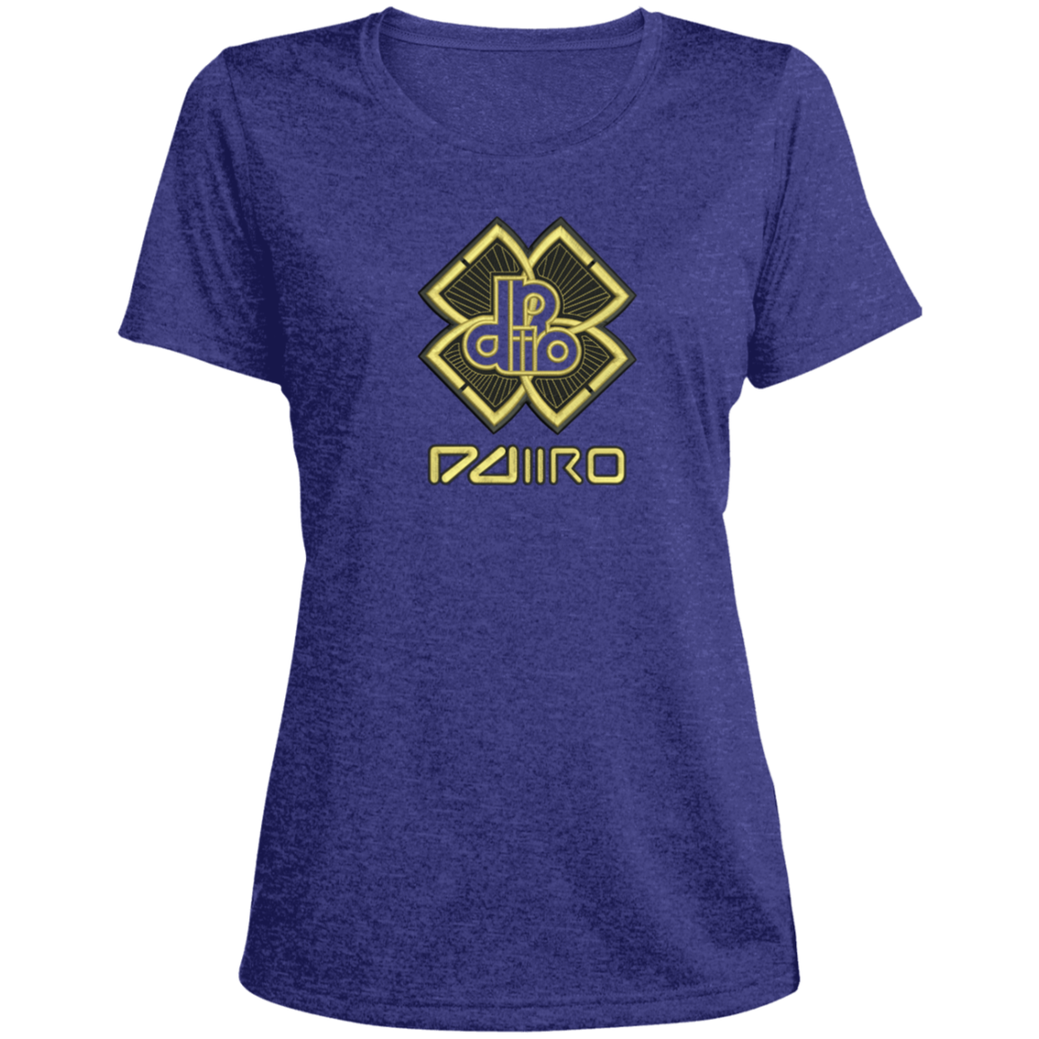 DDIIRO Ladies' Heather Scoop Neck Performance Tee