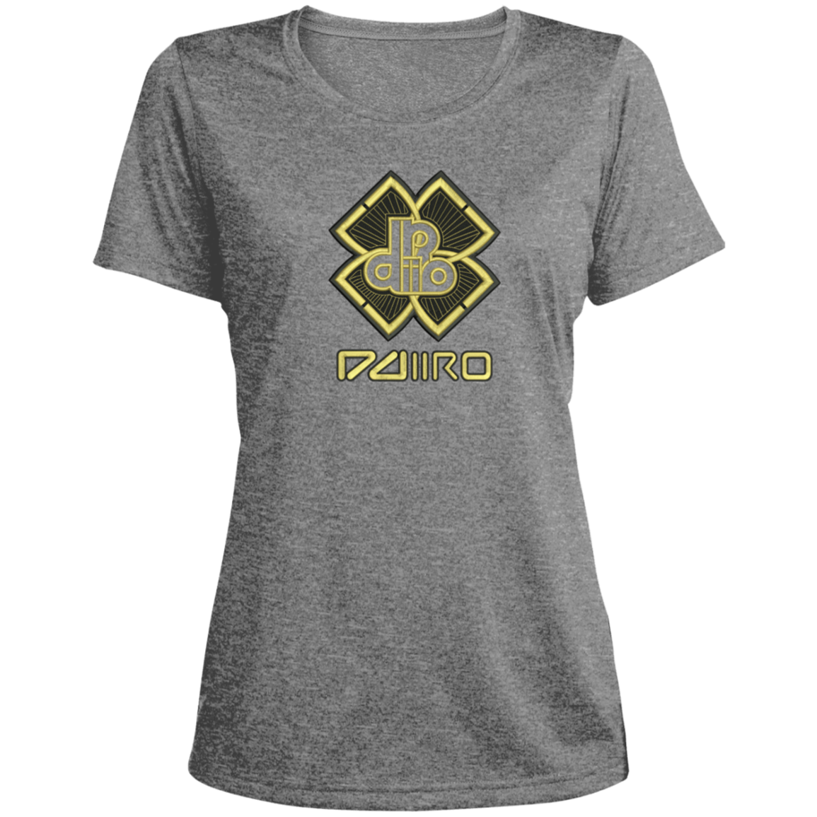 DDIIRO Ladies' Heather Scoop Neck Performance Tee