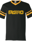 DDIIRO V-Neck Sleeve Stripe Jersey