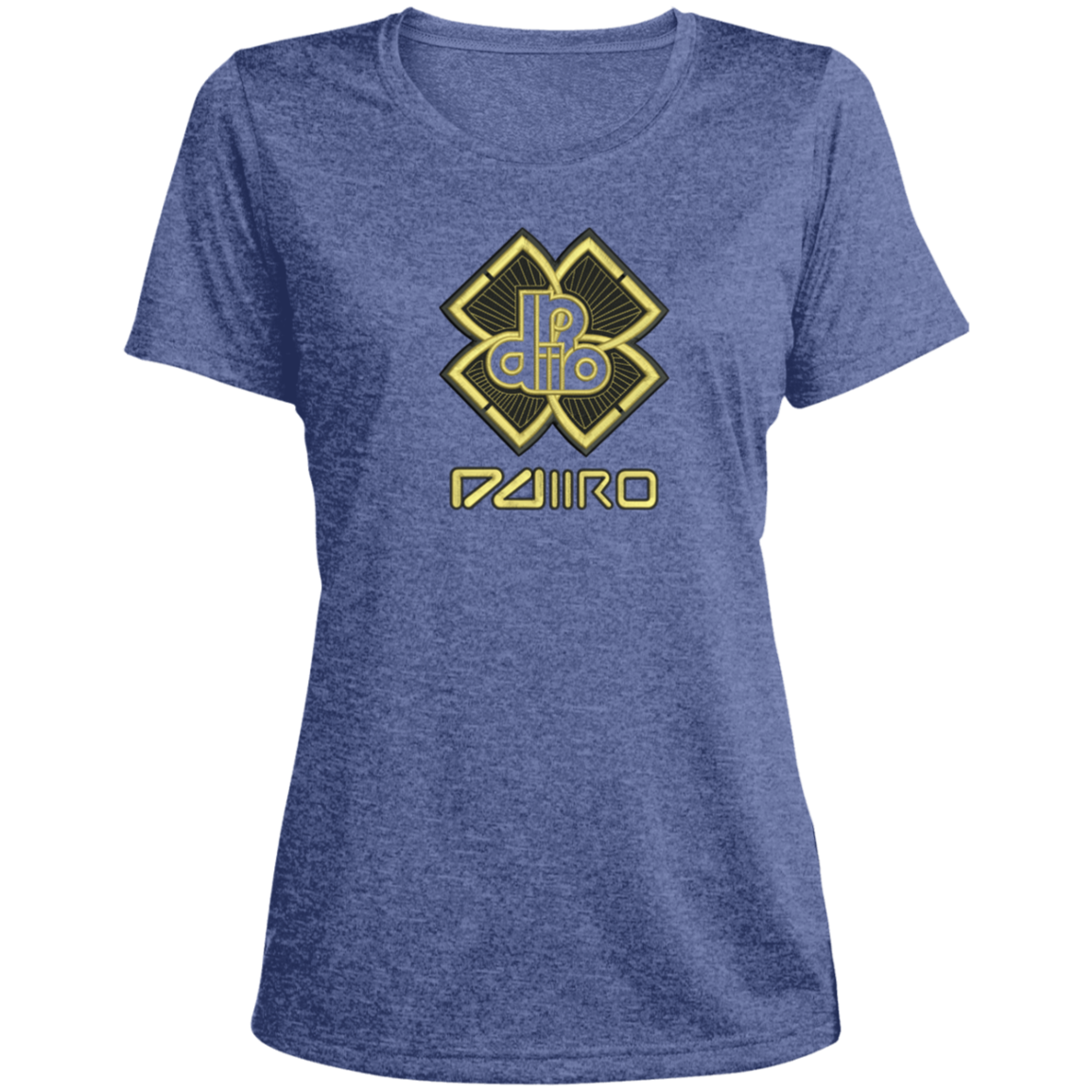 DDIIRO Ladies' Heather Scoop Neck Performance Tee