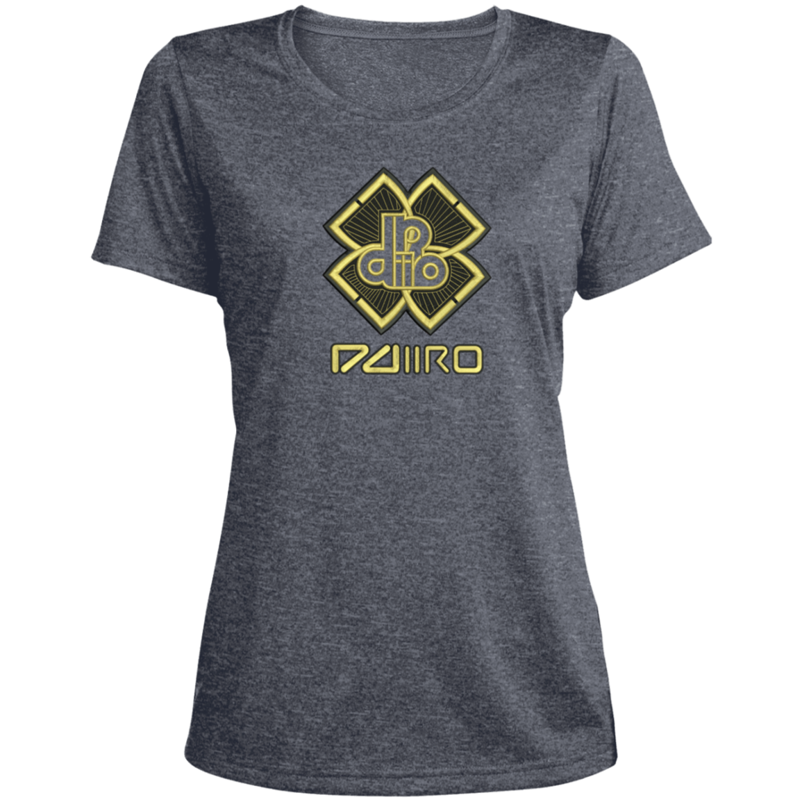 DDIIRO Ladies' Heather Scoop Neck Performance Tee