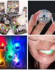 Glow Tooth Funny LED Light Kids Children Light-up Toys Flashing Flash Brace Mouth Guard Piece Glow Party Supplies