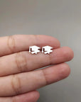 Graduation Hat Stainless Steel Personalized Earrings Minimalist Student Commemorative Gift"