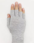 Light Gray Bamboo Charcoal Fiber Cycling Gloves