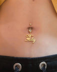 Personalized Customized Name Navel Buckle, Stainless Steel Diamond Navel Nail Decoration, Women's Jewelry, Party Gifts