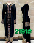DDIIRO Ethnic V-Neck Dress – Loose Fit with Diamond Belt, Luxury Fashion in XXL/XXXL