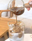 2PCS Square Heat Resistant Coffee Glass Cup With Lid and Straw Transparent Milk Tea Juice Cups Coffee Mug For Home Bar Drinkware