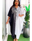 Traditional African Dashiki Maxi Dress – Ankara Print Gown for Women