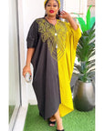 Traditional African Dashiki Maxi Dress – Ankara Print Gown for Women