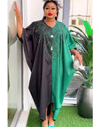 Traditional African Dashiki Maxi Dress – Ankara Print Gown for Women