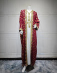 Elegant 3-Piece Muslim Set for Women Party Dress, Cardigan Robe & Sash Suit