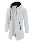 DDIIRO Men's Oversized Zipper Hoodie Long Sleeve Sweatshirt Winter Jacket Coat