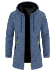 DDIIRO Men's Oversized Zipper Hoodie Long Sleeve Sweatshirt Winter Jacket Coat