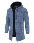 DDIIRO Men's Oversized Zipper Hoodie Long Sleeve Sweatshirt Winter Jacket Coat