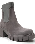DDIIRO Suede Platform Heeled Boots
