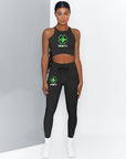 Fashion Casual Solid Color Knitted Yoga Suit