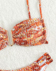 Fashion Printed Swimsuit Sexy Triangle Two-piece Swimsuit Bikini