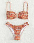 Fashion Printed Swimsuit Sexy Triangle Two-piece Swimsuit Bikini