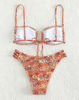 Fashion Printed Swimsuit Sexy Triangle Two-piece Swimsuit Bikini