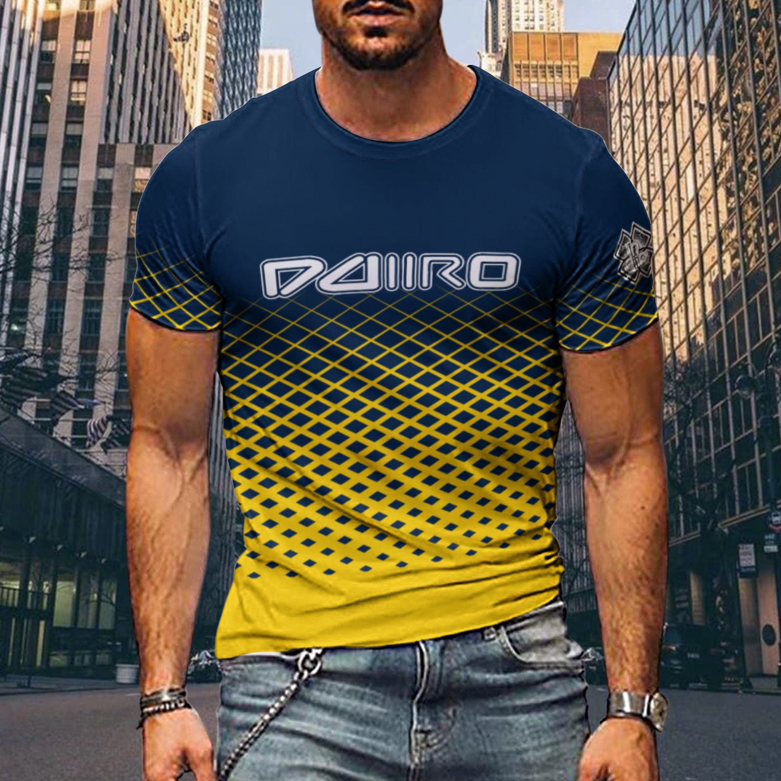 Men's all-print T-shirt