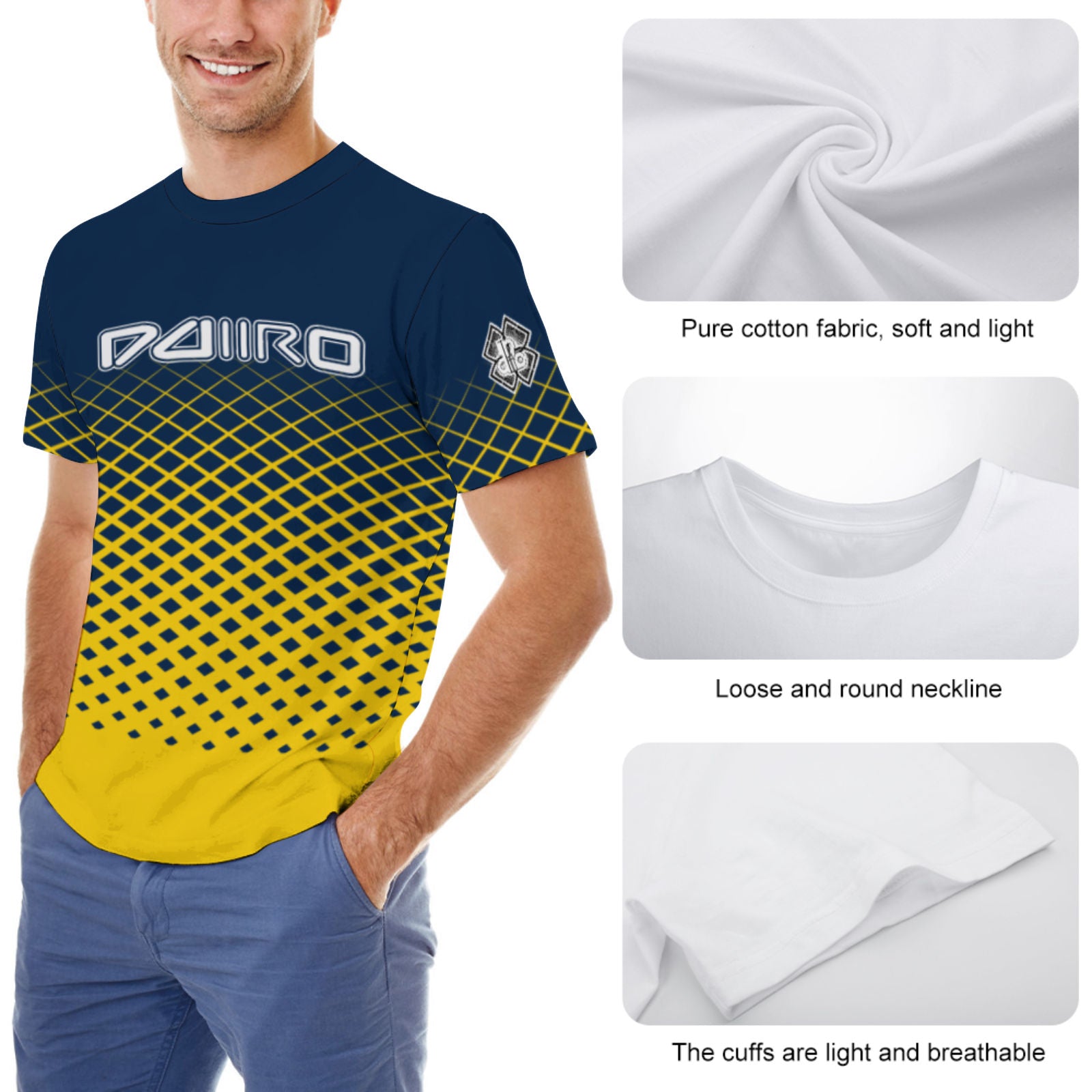 Men's all-print T-shirt