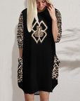 Women Loose Long-sleeve Dress