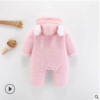 Cozy Hooded Baby Rompers