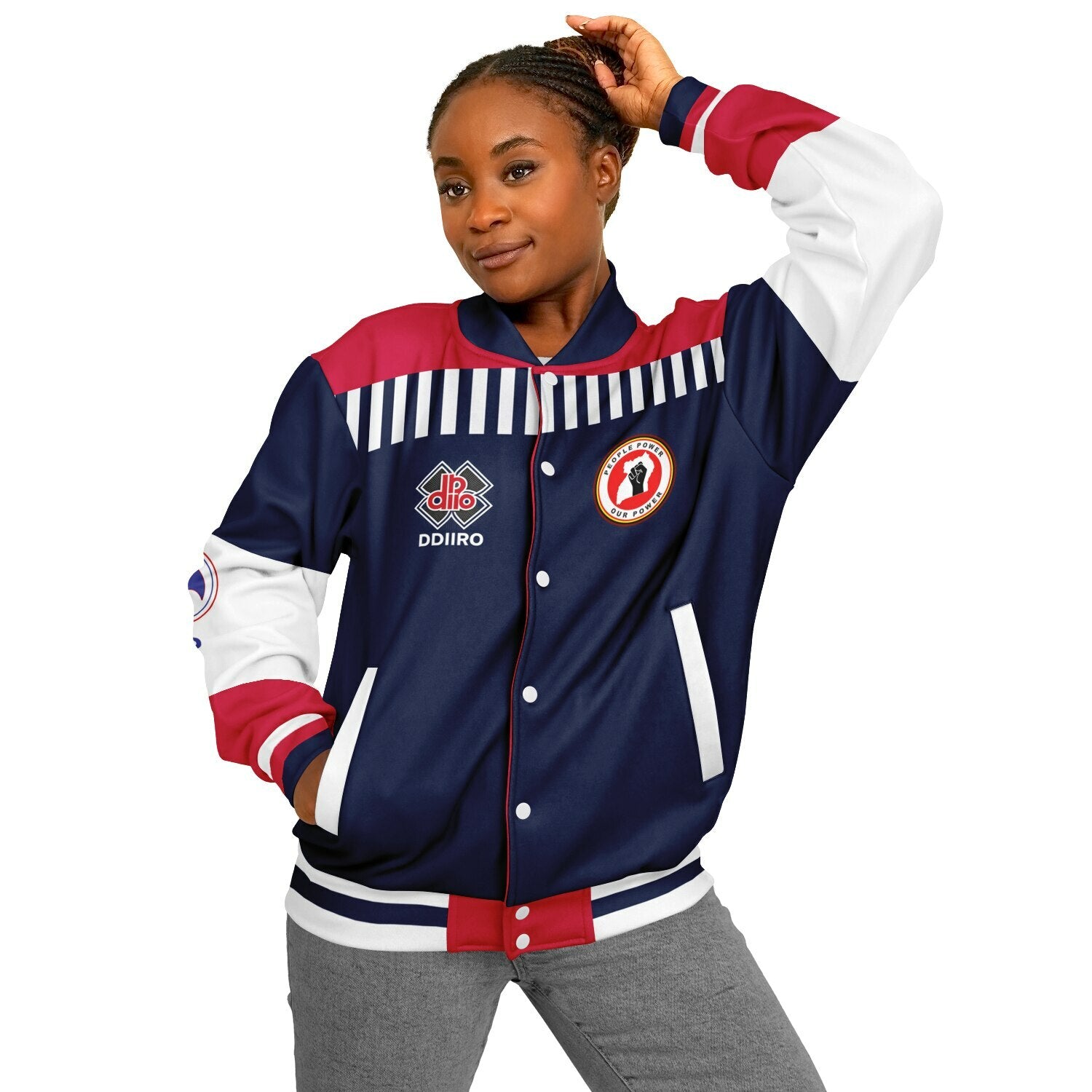 DDIIRO Varsity Jacket Power in Style