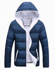 Jackets Men Winter Casual Outwear Windbreaker Slim Fit Hooded Fashion Overcoats