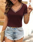 V-Neck Short Sleeve T-Shirt