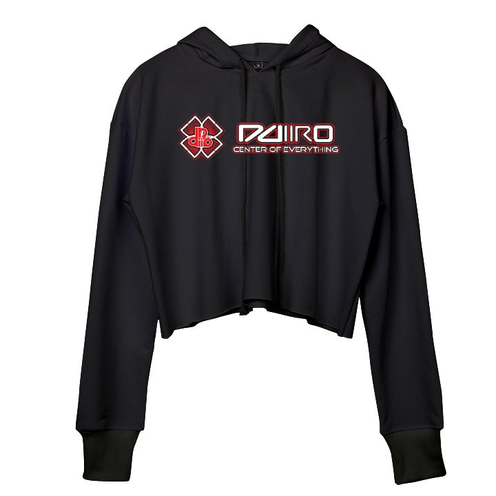 DDIIRO Women's Style Statement Fleece Crop Hoodie