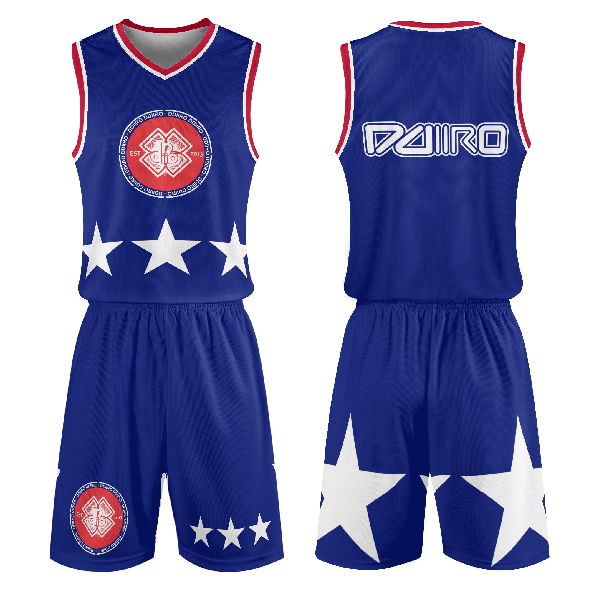 Adult Basketball Sports Uniform Jersey & Shorts Ddiiro