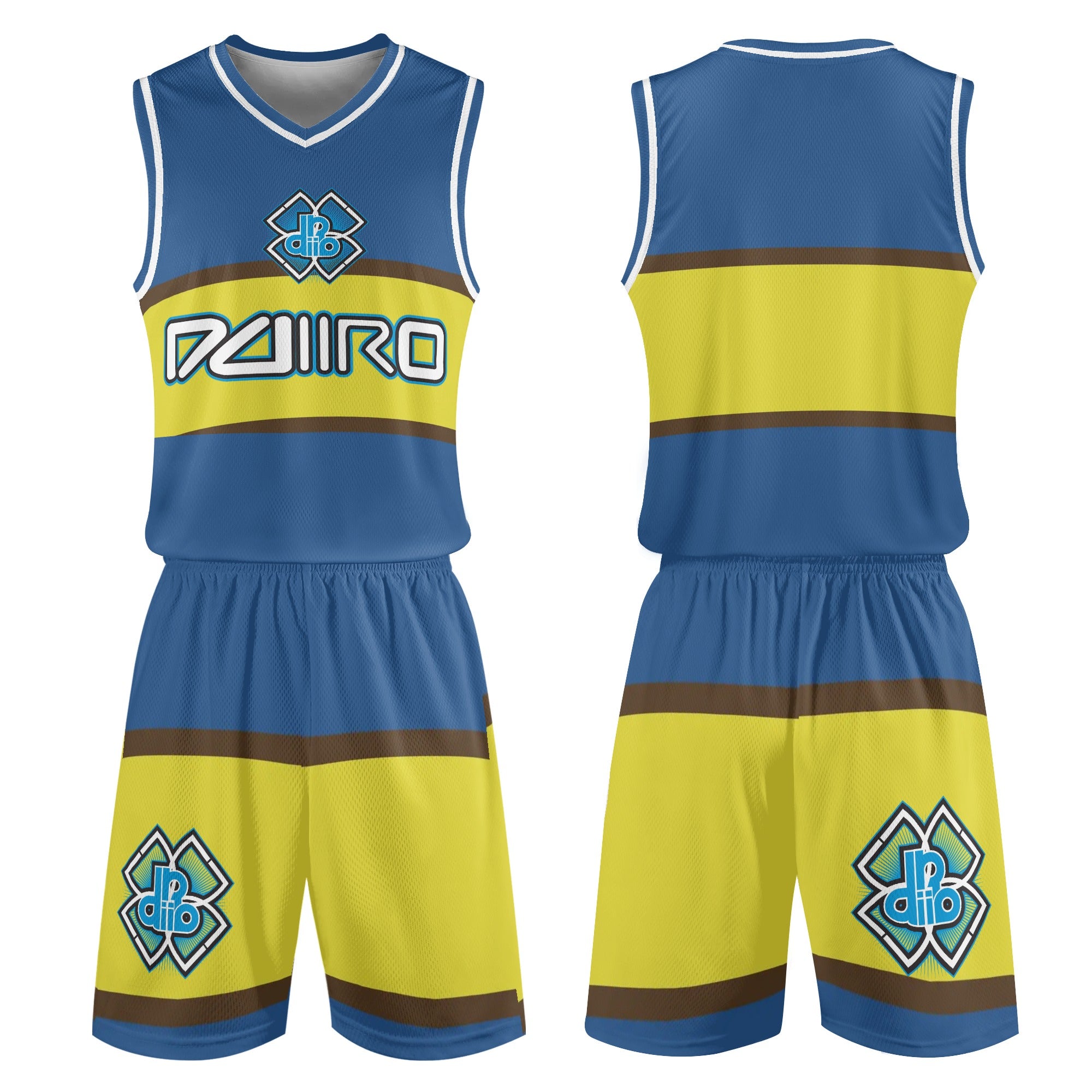 Adult Basketball Sports Uniform Jersey & Shorts