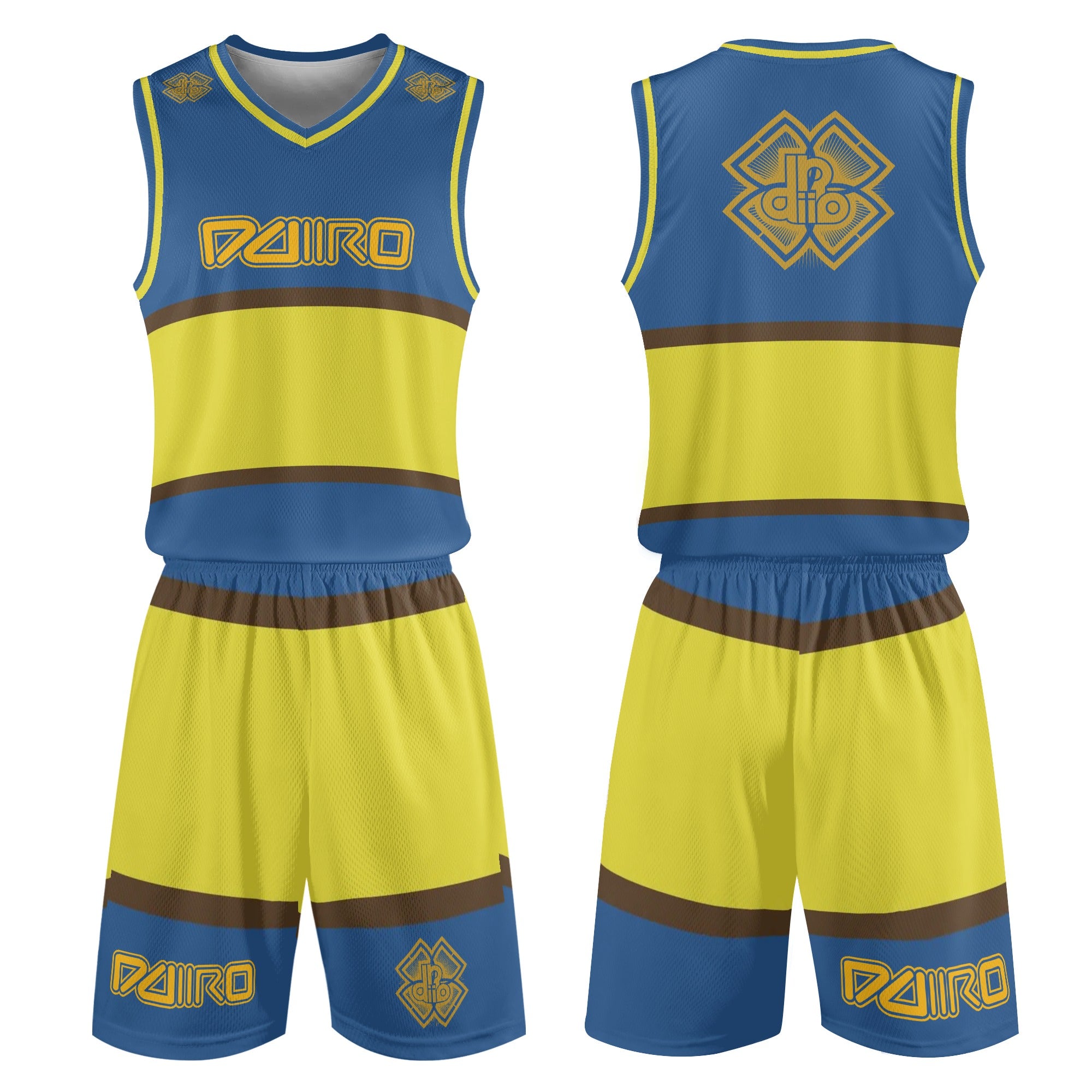 Adult Basketball Sports Uniform Jersey & Shorts DDIIRO