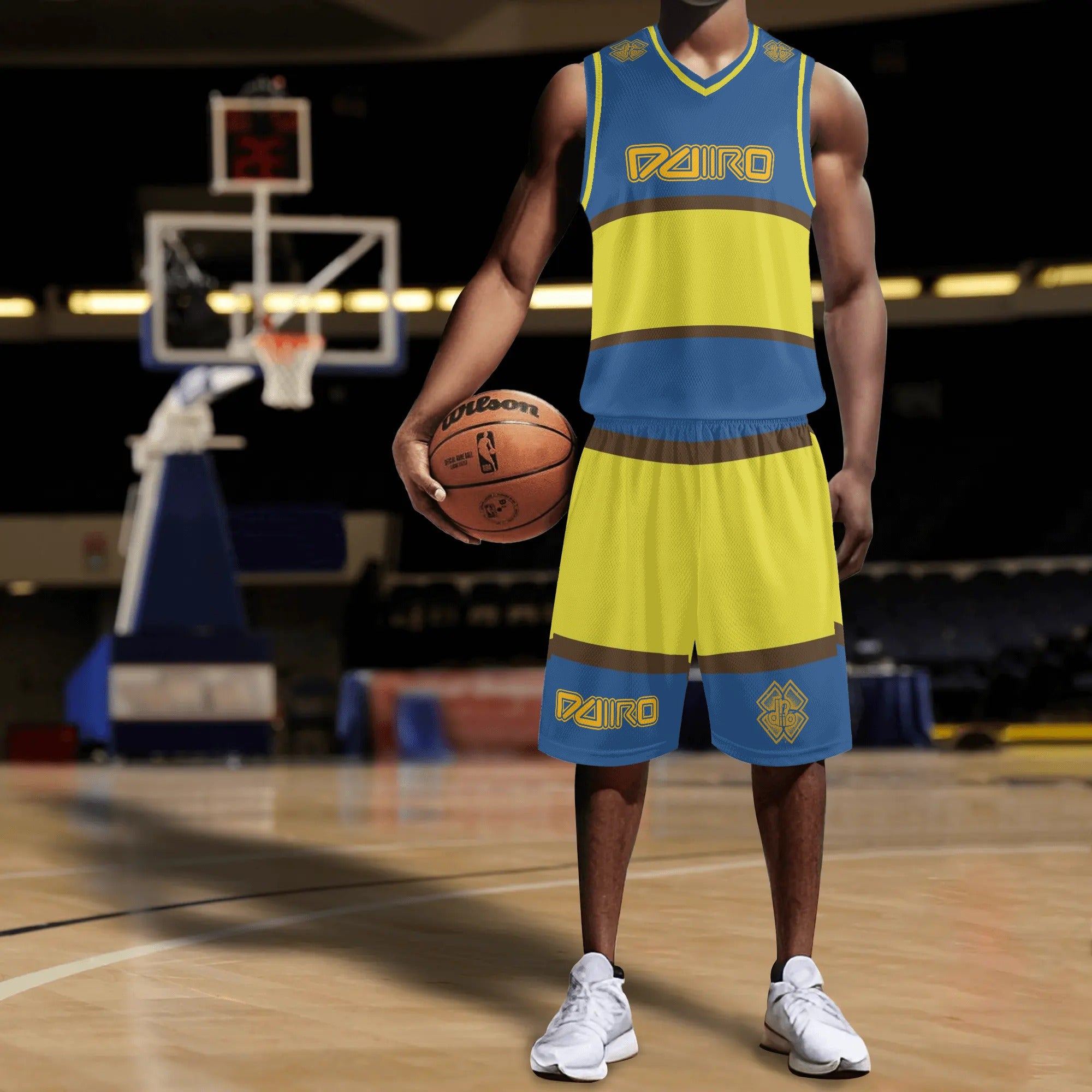 Adult Basketball Sports Uniform Jersey & Shorts DDIIRO