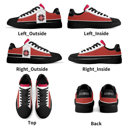 DDIIRO Lightweight Low Top Leather Sneaker